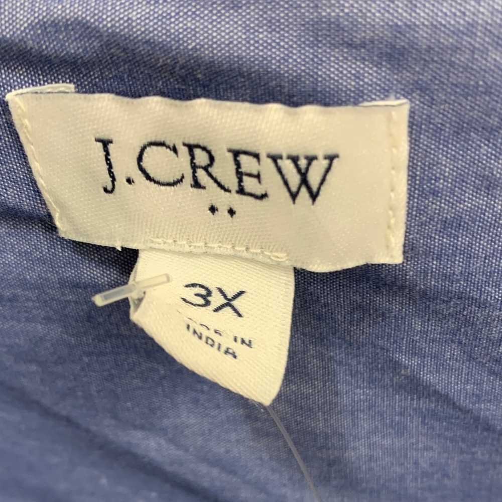 J. Crew Indigo Ruffle Top - Picture 4 of 5